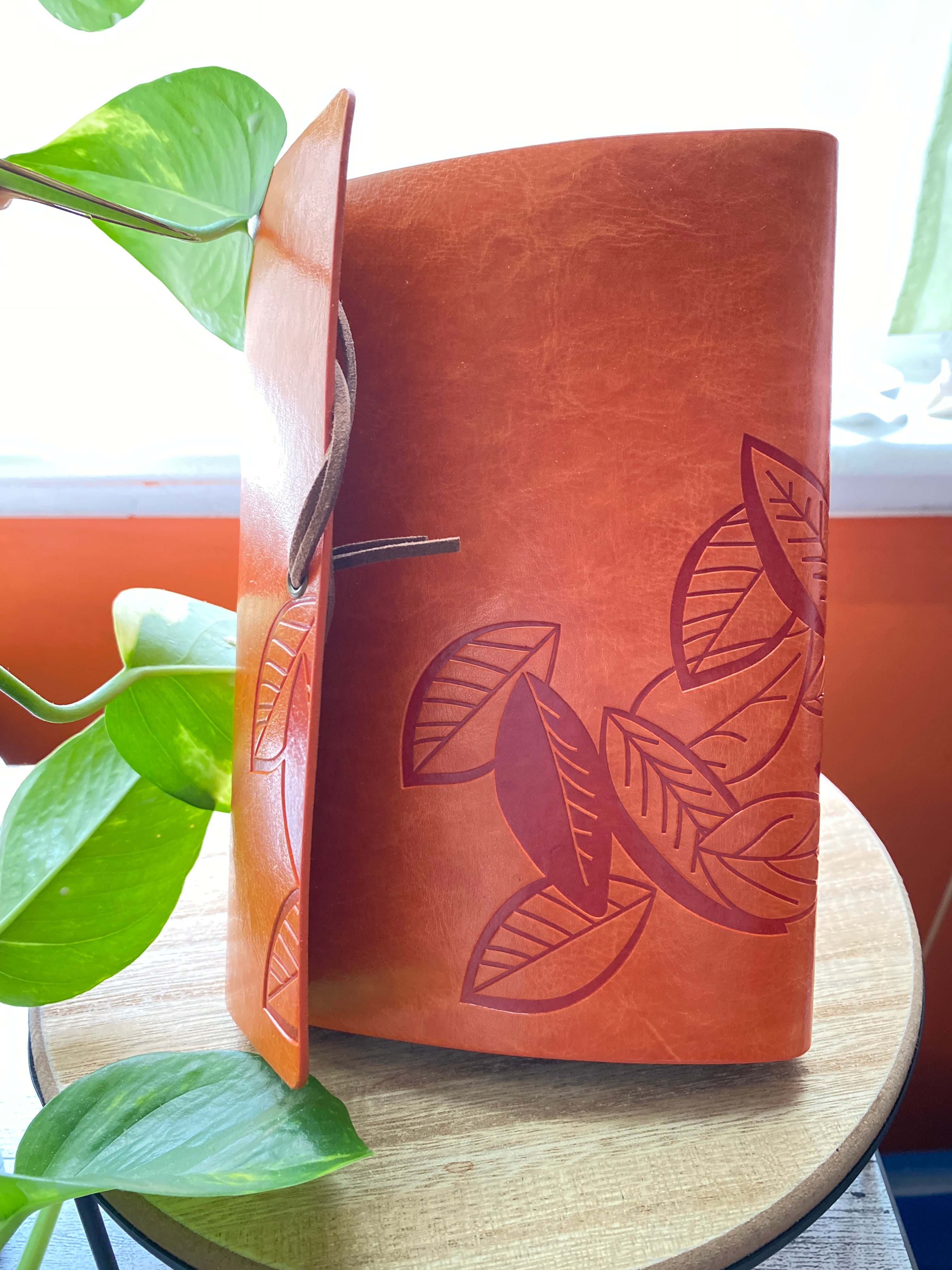 Orange Leather Journal